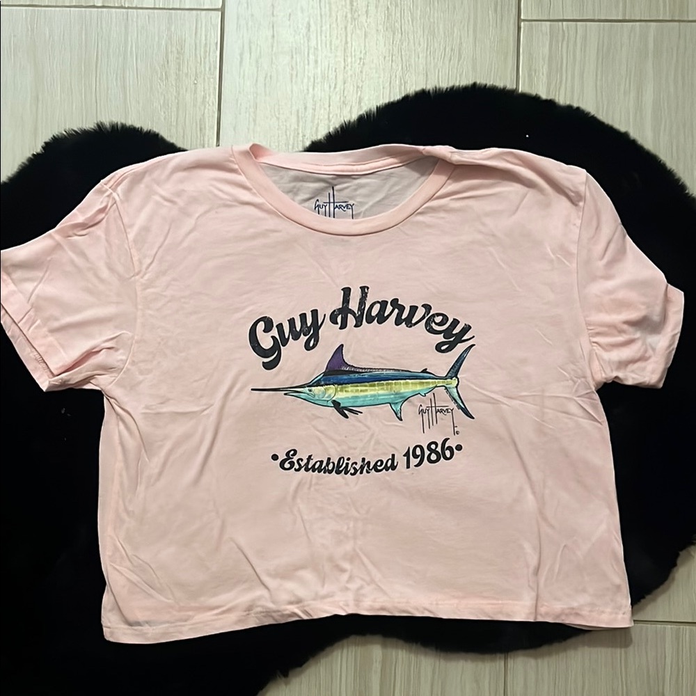 Guy Harvey Pink Graphic T-Shirt